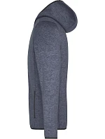 JN Pánská pletená fleecová bunda s kapucí 02.0 denim melange/black model 22487251 - Daiber