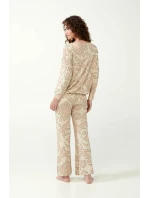 Vamp - Béžové pyžamo s potlačou 21093 - Vamp Vamp - Béžové pyžamo s potlačou 21093 - Vamp