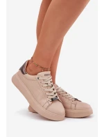 Dámské Tenisky Z Eko Kůže Big Star model 21693183 Béžové - Big Star Shoes