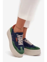 Semišové dámské tenisky na platformě model 21711172 - Zazoo Semišové dámské tenisky na platformě model 21711172 - Zazoo