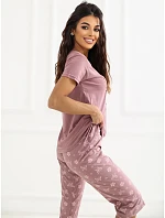 DU PI FP 300.94 tmavoružové pyžamo DU PI FP 300.94 tmavoružové pyžamo