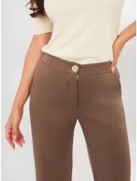 Spodnie IT SP model 21910984 ciemny bezowy - FPrice Spodnie IT SP model 21910984 ciemny bezowy - FPrice