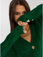 Dámsky sveter LC SW 8035 tmavo zelený