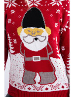 Vianočný sveter s červeným Santa Clausom