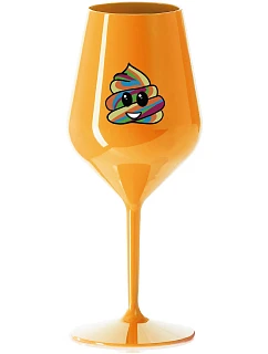 SPIRITUAL GREAT EE - oranžový nerozbitný pohár na víno 470 ml