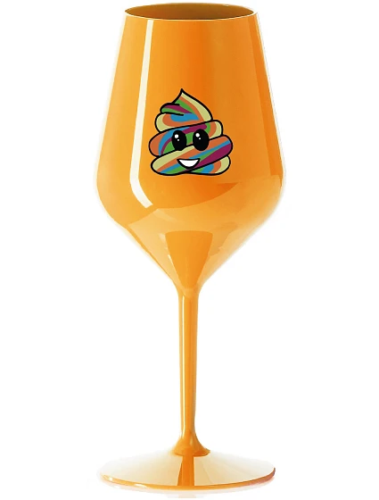 SPIRITUAL GREAT EE - oranžový nerozbitný pohár na víno 470 ml
