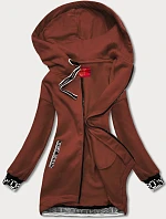 Dámska športová mikina hnedá (amg-36)