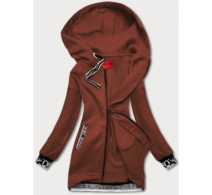 Hnědá dámská sportovní mikina model 20740369 - LHD