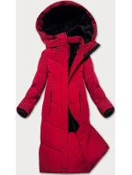 zimowa kurtka damska na  bordowa model 21247911 - LHD