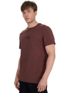 Pánské tričko  tmavě hnědé WAW25TTSH pánské model 21391852 - 4F