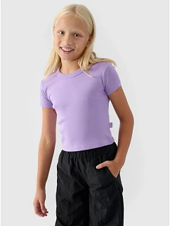 Hladké dievčenské tričko 4F 4FJRSS24TTSHF2053-52S