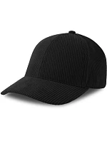 6 panelová manšestrová kšiltovka black model 22478937 - Atlantis Headwear 6 panelová manšestrová kšiltovka black model 22478937 - Atlantis Headwear