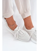 Dámské Kožené Sportovní Boty model 21691334 Bílé - VINCEZA