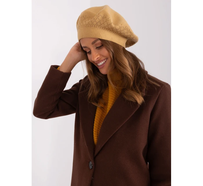 Czapka AT CZ model 18987483 camelowy - FPrice