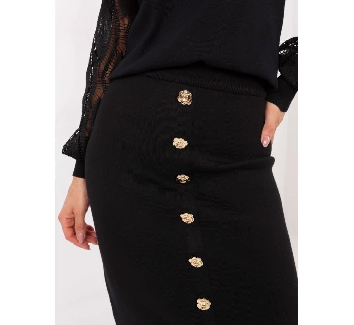 Spódnica PM SD model 21787922 czarny - FPrice Spódnica PM SD model 21787922 czarny - FPrice