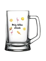 Personalizovaný pohár na pivo s letným mixom