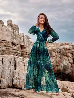 Dámske šaty SUK0419 U79 green- Roco