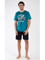 Pánske pyžamové šortky Motocykel
