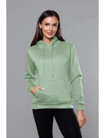 Dámská tepláková mikina v pistáciové barvě model 17969090 - J.STYLE Dámská tepláková mikina v pistáciové barvě model 17969090 - J.STYLE