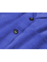 Krátky vlnený prehoz cez oblečenie typu alpaka v nevädzovej farbe (7108-1)