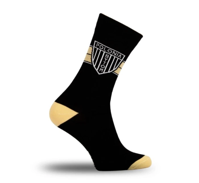Ponožky Polonia Bytom - Gold Black