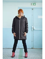 Teplá unisex parka deep black model 22466418 - NEOBLU Teplá unisex parka deep black model 22466418 - NEOBLU
