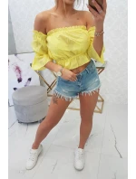 Španielska blúzka žltá