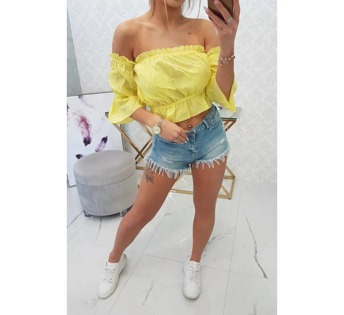 Španielska blúzka žltá