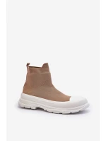 Dámské návleky na boty hnědé model 21651847 - Boto Dámské návleky na boty hnědé model 21651847 - Boto