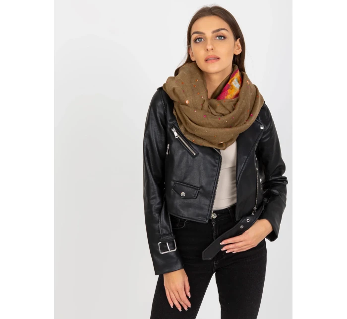 Tunelová šála AT KM model 17657819 tmavě lila - FPrice