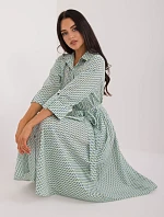 Šaty LK SK 509673.13 bielo-zelené