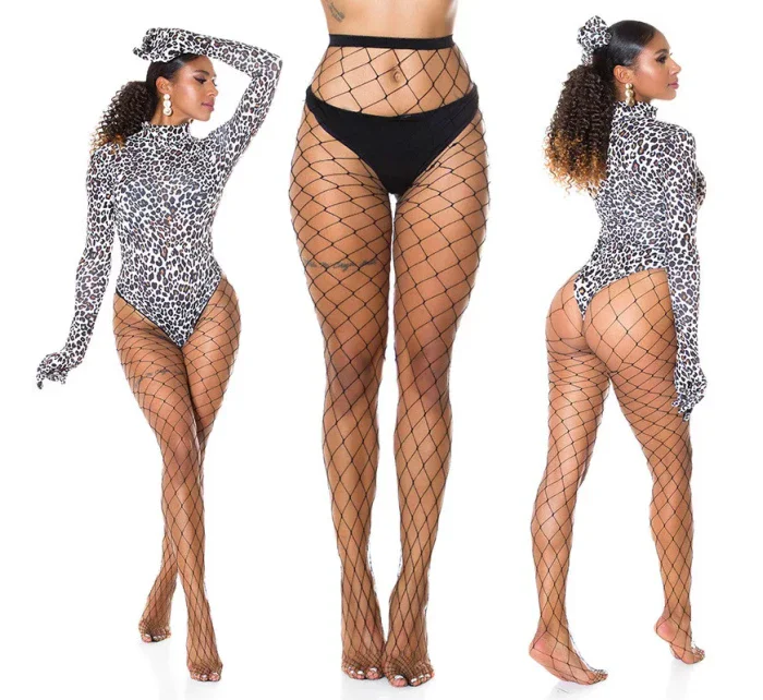 Dámské sexy síťované punčocháče černé model 20614430 - In-style Fashion Dámské sexy síťované punčocháče černé model 20614430 - In-style Fashion