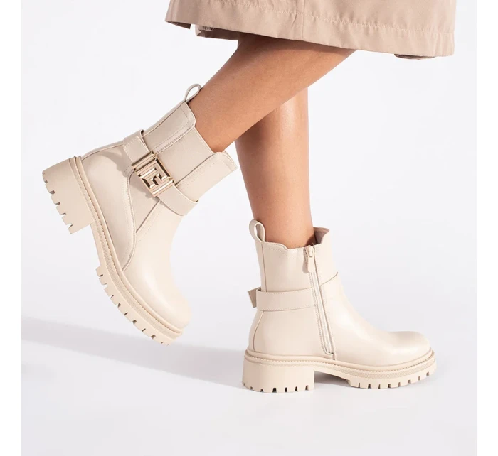 Pekné dámske členkové topánky hnedé Pekné dámske členkové topánky hnedé