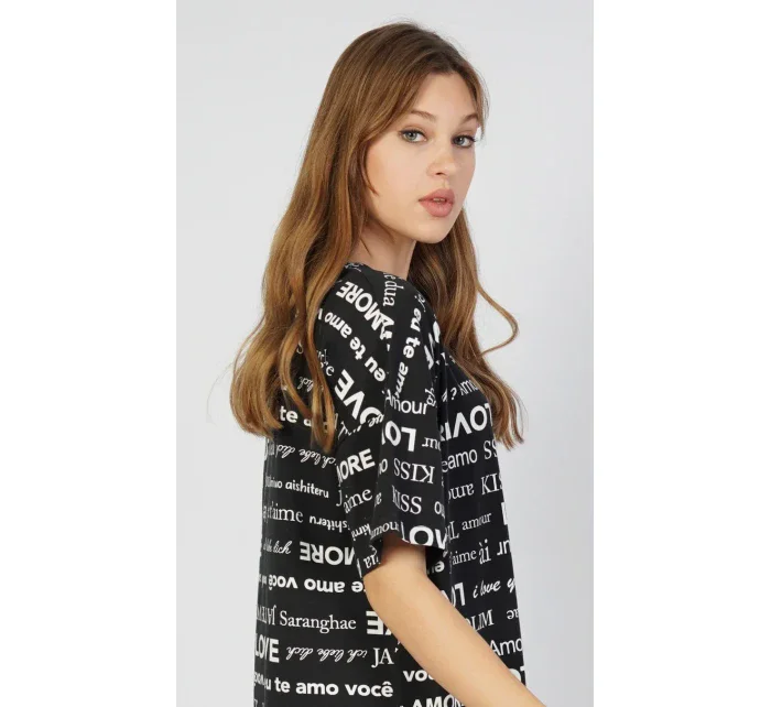 Dámska nočná košeľa s krátkym rukávom Amore