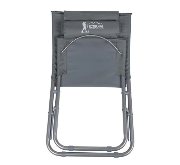 PLÁŽOVÉ SKLADACIE KRESLO ŠEDÉ PLÁŽOVÉ SKLADACIE KRESLO ŠEDÉ