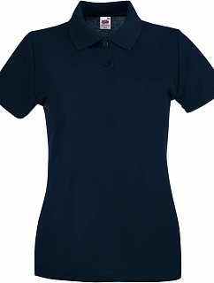 Fruit of the Loom Lady-Fit Premium Polo Dámske piqué polo 16.3030 tmavomodrá