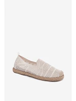 Dámske espadrilky z textilnej sieťoviny svetlo béžovej farby Candessa Dámske espadrilky z textilnej sieťoviny svetlo béžovej farby Candessa