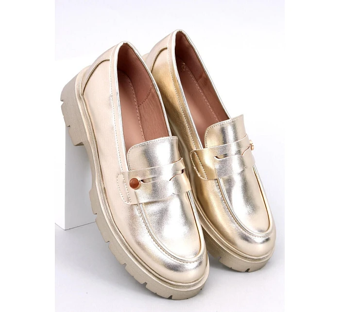 Dámske kožené mokasíny 28359 1736 gold - Ideálna obuv