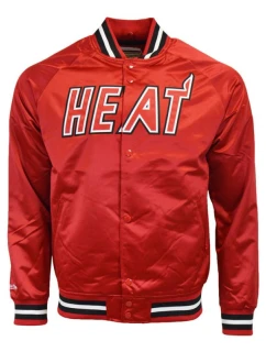 Mitchell & Ness Pánska ľahká saténová bunda NBA Miami Heat