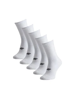 Pánske ponožky 4F M481 5 pack white 4FWMM00USOCM481 10S