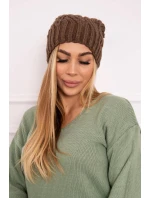 Fleecová čiapka Paulina K227 mocca