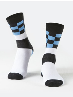 Pánske modré šachovnicové ponožky