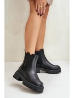 Kožená členková obuv OO274A386 čierna - Big Star