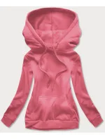 Cukrovo ružová dámska tepláková mikina (W02-58) Cukrovo ružová dámska tepláková mikina (W02-58)