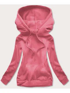 Cukrovo ružová dámska tepláková mikina (W02-58)