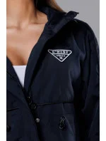 Tmavě modrá tenká dámská bunda s podšívkou model 18019142 - S'WEST