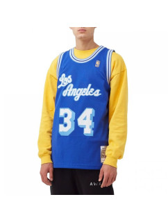 Mitchell & Ness Pánske tričko NBA Los Angeles Lakers Shaquille O'Neal s potlačou M SMJYAC18013-LALROYA96SON