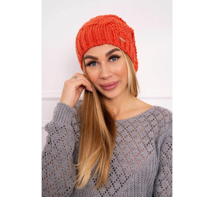 Čiapka s fleecom Justyna K253 červená