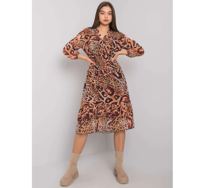 Šaty EM SK  světle hnědá model 16162016 - FPrice