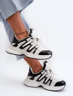 Dámske bielo-čierne tenisky Ahmani